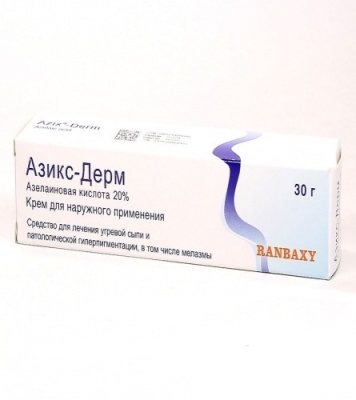 Азикс дерм крем. Азикс дерм гель. Азикс-дерм крем д/наруж.прим. 20% Туба 30г. Азикс дерм 20% 30. Азелаиновая кислота 20% крем.