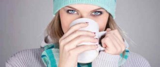 Girl drinking tea