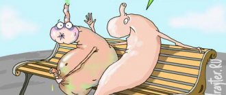 Illustration of the gastrointestinal tract being upset