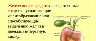 Общая характеристика желчегонных средств