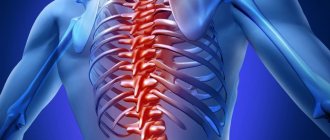 Osteochondrosis of the spine in the thoracic region