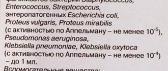 Pyobacteriophage combined. Instructions for use, price, reviews