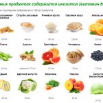 Пищевые источники витамина В8