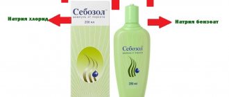 Composition of Sebozol shampoo