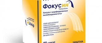 Таблетки Фокусин