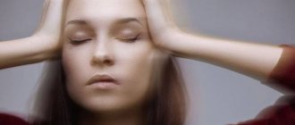 The girl is dizzy