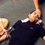 a man loses consciousness