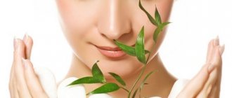 woman and leaves